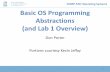 COMP 530: Operating Systems Basic OS Programming ...