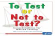 To Test or Not to Test Booklet - Considerations for Waived ...
