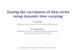 Testing the correlation of time series using dynamic time ...