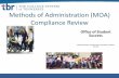 Methods of Administration (MOA) Compliance Review