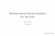 Mathematical Model Analysis for Hg Flow