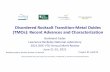 Disordered Rocksalt Transition-Metal Oxides (TMOs): Recent ...