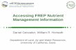 Accessing FREP Nutrient MtManagement tI f ti Information