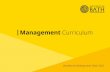 | Management Curriculum