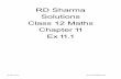 RD Sharma Solutions Class 12 Maths Chapter 11 Ex 11