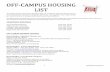 Off-Campus Housing List