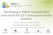 Developing a TPACK measurement instrument for 21st century ...