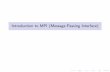 Introduction to MPI (Message-Passing Interface)