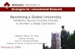 Becoming a Global University - 日本学術振興会