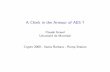 A Chink in the Armour of AES ? - Crypto 2009 rump session