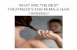 WHAT ARE THE BEST TREATMENTS FOR FEMALE HAIR THINNING?