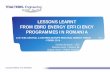 LESSONS LEARNT FROM EBRD ENERGY EFFICIENCY …