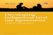 Developing indigenous land use agreements