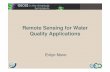 Remote Sensing for Water Quality Applications - DPI