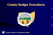 County Budget Procedures - CCAO