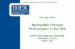 Renewable Thermal Technologies in the APS