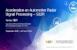 Acceleration on Automotive Radar Signal Processing S32R
