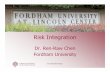 Risk Integration - Fordham