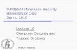 INF3510 Information Security University of Oslo Spring ...