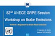 Workshop on Brake Emissions - UNECE