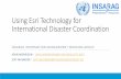 Using Esri Technology for International Disaster Coordination