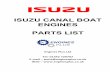 Isuzu Canal Boat Engine Spares List - enginesplus.co.uk