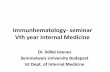 Immunhematology- seminar Vth year Internal Medicine