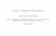 CS229 - Probability Theory Review