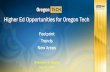 Higher Ed Opportunities for Oregon Tech