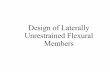 Design of Laterally Unrestrained Flexural Members