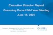 Governing Council Mid Year Meeting June 15, 2020