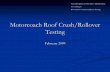 Motorcoach Roof Crush/Rollover Testing