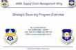 Strategic Sourcing Program Overview
