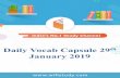 Daily Vocab Capsule 29th January 2019