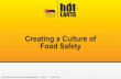 Creating a Culture of Food Safety - School Nutrition