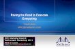 Paving the Road to Exascale Computing - HPC Advisory Council