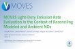 MOVES Light-Duty Emission Rate Evaluation in the Context ...