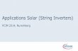 Applications Solar (String Inverters)