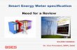 Smart Energy Meter specification Need for a Review - CBIP