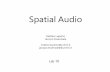 Spatial Audio - vr.aislab.di.unimi.it