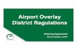 Airport Overlay District Regulations