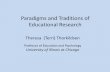 Paradigms and Traditions of Educational Research