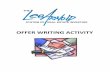 OFFER WRITING ACTIVITY
