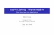 Active Learning - Implementation