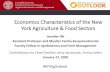 Economics Characteristics of the New York Agriculture ...