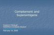 Complement and Superantigens