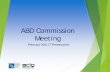 ABD Commission Meeting