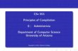 CSc 553 [0.5cm] Principles of Compilation [0.5cm] 0 ...