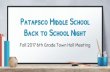 Patapsco Middle School Back to School Night