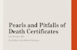 Pearls and Pitfalls of Death Certification